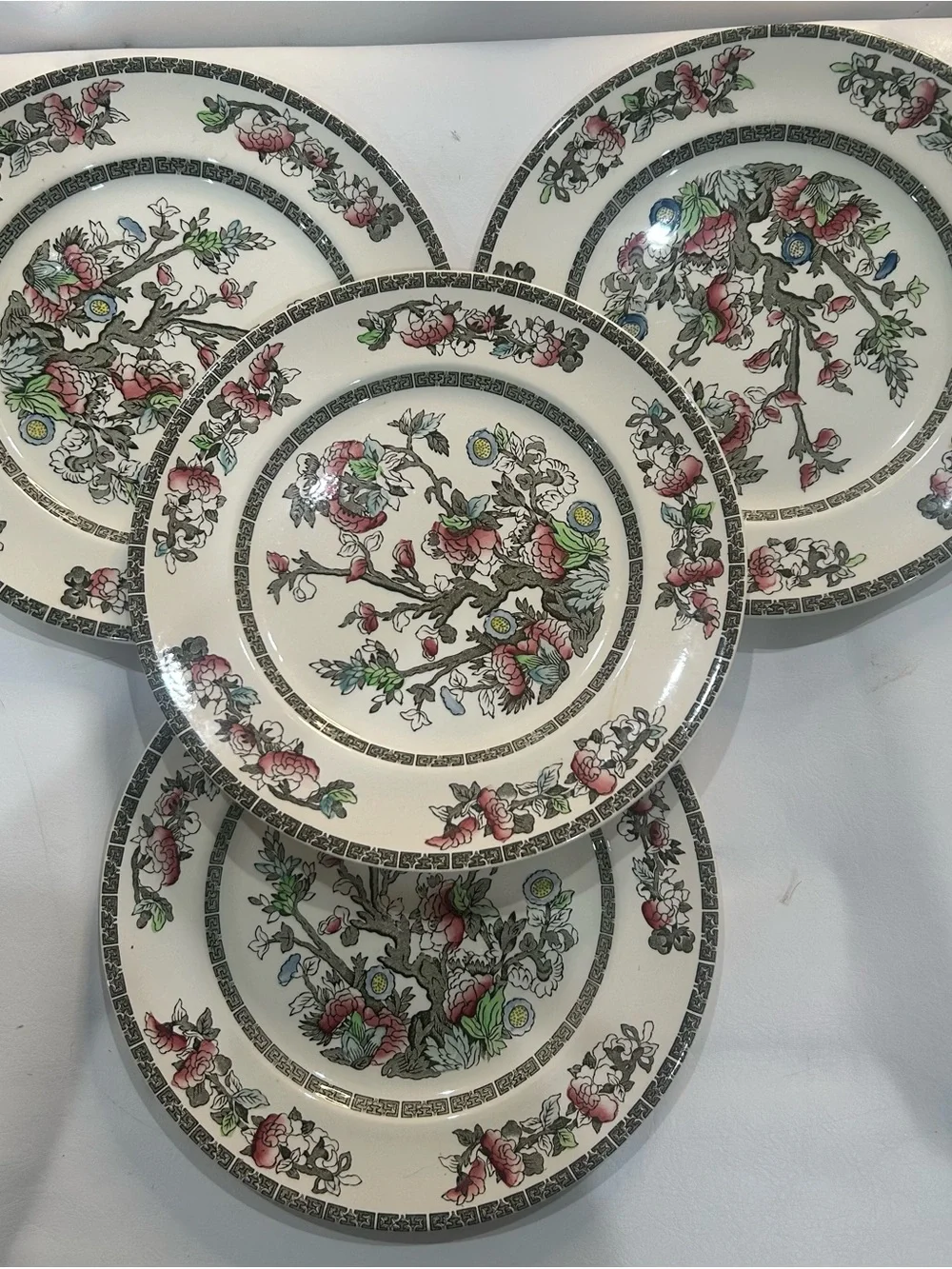 4 mcm Indian Tree dinner plates from Johnson Brothers